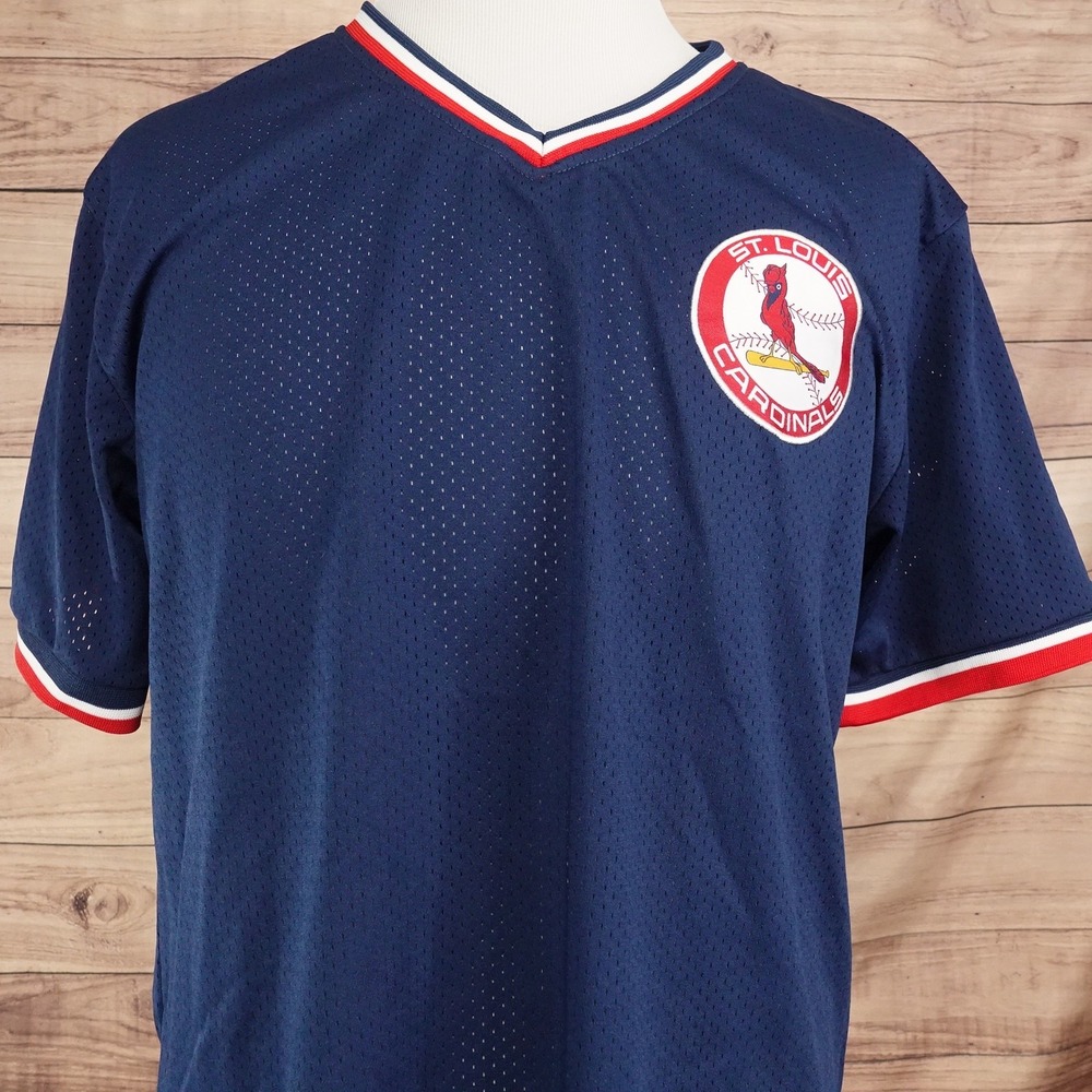 St. Louis Cardinals Jersey XL Blue Baseball AT&T Mesh SGA Stadium Giveaway